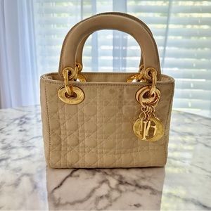 Vintage Mini Lady Dior Beige